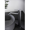 Wiesbaden Ribbd XL wastafelkraan hoog chroom SW632113