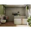 GROHE Essence New Afbouwdeel vrijstaande badkraan - omstel - draaibare uitloop 27.7cm - handdouche - doucheslang - brushed hard graphite OUTLETSTORE STORE34122