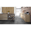 SAMPLE Ceralto Amaro Wood Carrelage de sol - 60x60cm - 9.5mm - rectifié - Noir SW912256