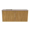 Mondiaz JOYA-DLUX 90cm meuble de toilette - couleur Oak - Vasque FAYE position Gauche Sans trou de robinet couleur Saba SW1424182
