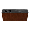 Mondiaz JOYA-DLUX 100cm toiletmeubel - kleur Ruby - Wastafel FAYE positie Links Zonder kraangat kleur Lava. SW1423638