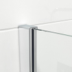 Saniclass Bellini inloopdouche 100x200cm veiligheidsglas band mat glas anti kalk chroom TWEEDEKANS OUT7062