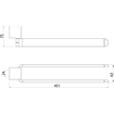 Emco Fino porte-serviettes pivotant chromé SW115128
