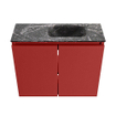 MONDIAZ TURE-DLUX Meuble toilette - 60cm - Fire - EDEN - vasque Lava - position droite - sans trou de robinet SW1103789