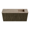 Mondiaz JOYA-DLUX 90cm meuble de salle de bains - couleur Shadow - Vasque FAYE position Droite Sans trou de robinet couleur Arena. SW1424817