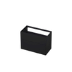 INK Wastafelonderkast - 90x45x65cm - 2 lades - push to open - met rechte opdekfronten - MDF lak - Zwart mat SW352551
