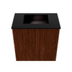 Mondiaz JOYA 40cm toiletmeubel - kleur Ruby - Wastafel FAYE positie Midden Zonder kraangat kleur Urban. SW1421792
