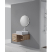 Saniclass Exclusive Line miroir rond - 40cm - cadre blanc mat - DESTOCKAGE OUT10047