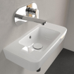 Villeroy & Boch O.novo Lave-main WC 50x14.5x13.5cm sans trou de robinet avec trop-plein Ceramic+ Blanc Alpin SW448497