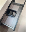 Adema Prime Core Ensemble de meuble - 100x50x45cm - 1 vasque rectangulaire en céramique Blanc - 1 trous de robinet - 2 tiroirs - avec miroir rectangulaire - Greige mat (gris) SW925886