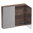 Brauer Impress Armoire de toilette - 80x70x15cm - sans éclairage - 2 portes miroir double - Erosion SW720962