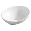 Wiesbaden Barco vasque ovale 40 x 33 x 14,5 cm céramique mat blanc SW296003