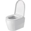 Duravit ME by Starck Abattant de WC 43.8x37.4x5.1cm compact avec softclose avec quickrelease Matière synthétique blanc Brillant 0293438