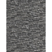 Kerabo carreau de mur strip rock noir 7,5x38,5 cm aspect pierre naturelle noir mat SW359854