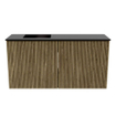 Mondiaz JOYA 80cm toiletmeubel - kleur Dusk - Wastafel FAYE positie Links Zonder kraangat kleur Urban. SW1421639