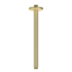 IVY Concord Ensemble de douche pluie - encastré - symmetry - inverseur d’arrêt 2 voies - bras de plafond 30 cm - pomme de douche principale medium 25 cm - barre de douche avec sortie - flexible de douche 150 cm - douchette bâton - RVS316 - or mat brossé P SW1032010
