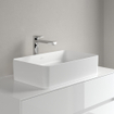 Villeroy & Boch Collaro Lavabo à poser rectangulaire 56x36cm sans trop-plein ni trou de robinet Ceramic+ Stone white SW336072