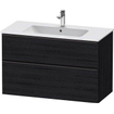 Duravit D-neo Meuble sous vasque 101x46.2x62.5cm 1 tiroir Chêne noir mat SW641056