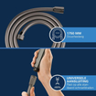 GROHE Silverflex Flexible de douche - 175cm - lisse - hard graphite SW98828