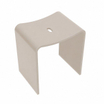 Wiesbaden Zita kruk - 40x30x42.5cm - solid surface - beige SW1576264