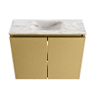 MONDIAZ TURE-DLUX Meuble de toilettes 60 cm Oro. Lavabo EDEN Glace position milieu. Sans trou de robinet. SW1103382