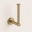 Fortifura Calvi toiletrolhouder/reserverolhouder - zonder klep - rond - PVD - Geborsteld messing (goud) SW639941