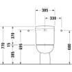 Duravit D Code Cuvette pour pack WC à fond creux EV Blanc 0315137