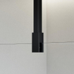 FortiFura Galeria Douche à l'italienne - 100x200cm - Clair - Bras plafond - Noir mat SW957337