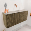 Mondiaz JOYA-DLUX 90cm toiletmeubel - kleur Dusk - Wastafel FAYE positie Midden Zonder kraangat kleur Opalo. SW1423323