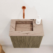 Mondiaz JOYA-DLUX Meuble de toilette 40cm - couleur Dusk - Lavabo FAYE position Gauche Sans trou de robinet couleur Arena SW1425723