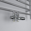 Rosani Classic set de raccordement universel pour radiateur droit et coudé chrome SW736616