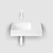Clou Vale Lavabo - 38x19x7cm - trou de robinet pré-percé à droite - blanc mat SW636631