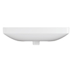 Grohe Euro Ceramic Wastafel - 60x47cm - met kraangat - met overloop - alpine wit SW1234893
