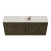 Mondiaz JOYA-DLUX 100cm meuble de salle de bains - couleur Shadow - Vasque FAYE position Milieu Sans trou de robinet couleur Frappe. SW1422743