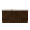 Mondiaz JOYA-DLUX Meuble de salle de bains 80cm - couleur Walnut - Lavabo FAYE position Gauche Sans trou de robinet couleur Nata SW1424480