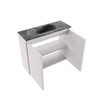 MONDIAZ TURE-DLUX meuble de toilette 60cm Cale. EDEN lavabo Lava position centrale. Sans trou de robinet. SW1103695