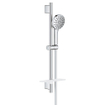 GROHE Vitalio Joy ensemble de douchette - barre de douche 60 cm - douchette ronde - 3 types de jets - mitigeur thermostatique - chrome SW1576559