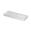 INK Unlimited lavabo - 120x45x11cm - 1 bassin - 0 trous de robinet - porcelaine blanc brillant SW157892
