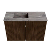 Mondiaz JOYA-DLUX Meuble de salle de bains 60cm - couleur Walnut - Vasque FAYE position Gauche Sans trou de robinet couleur Sombra. SW1424719