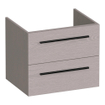 BRAUER Trust meuble sous-lavabo 60 sans poignées rapportées 2 tiroirs à fermeture douce et 1 découpe pour siphon - Timber Greige SW1204096