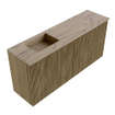 Mondiaz JOYA-DLUX 90cm toiletmeubel - kleur Dusk - Wastafel FAYE positie Links 1 kraangat kleur Arena. SW1425752