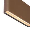QAZQA Batt Applique murale - 17.5x9x3cm - incl. LED - IP65 - rouille mate (cuivre) SW1187248