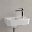 Villeroy & Boch O.novo Lave-mains 1 trou de robinet droite avec trop-plein 36x25cm Blanc SW445846