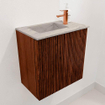 Mondiaz JOYA-DLUX Meuble de salle de bains 40cm - couleur Ruby - Vasque FAYE position Gauche 1 trou de robinet couleur Glace. SW1423541