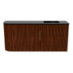 Mondiaz JOYA 91.6cm toiletmeubel - ronding links kleur Ruby - Wastafel FAYE positie Rechts 1 kraangat kleur Urban. SW1421841