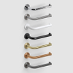 Clou Kaldur toiletrolhouder L-vorm zonder klep rvs geborsteld SW917292