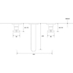 Plieger Cross 3-gats wandkraan m. vaste uitloop m. kruisgrepen chroom - licht baschadigd - OUTLET UDEN STORE43578