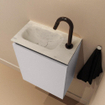 MONDIAZ TURE-DLUX Meuble toilette - 40cm - Cale - EDEN - vasque Opalo - position gauche - 1 trou de robinet SW1104240