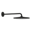 GROHE Grohtherm SmartControl Ensemble de douche à effet pluie - encastré - inverseur à 3 voies - thermostatique - bras mural - tête de douche ronde - douchette à main en barre - phantom black (noir mat) SW1204253