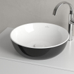Villeroy & Boch Artis vasque à poser - ronde Ø43x12.5cm - sans trou de robinetterie sans trop-plein coal black SW68817